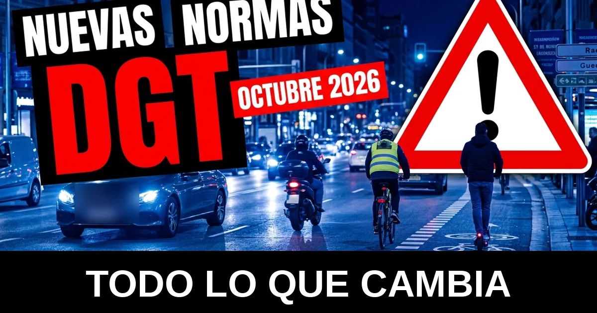 Cambios DGT 1 de octubre de 2026: guía completa