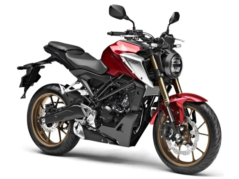 Honda CB 125R de marchas de Autoescuelas Faro para el carnet A1 en Vigo